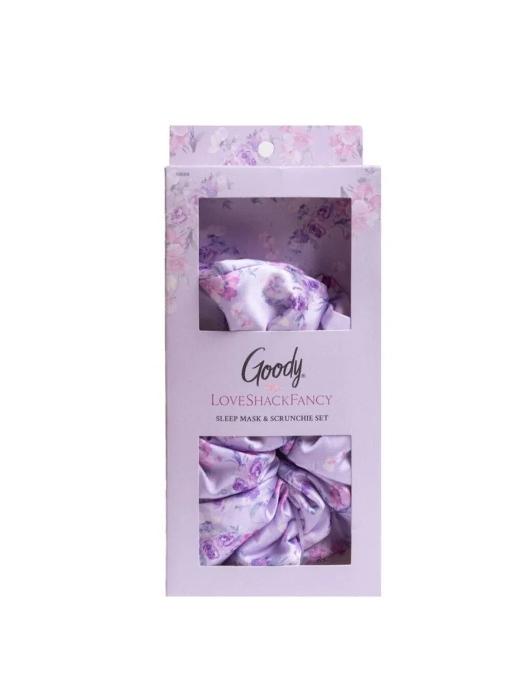 NWT Limited LoveShackFancy x Goody Sleep Mask & Scrunchie Set Hibiscus- HTF